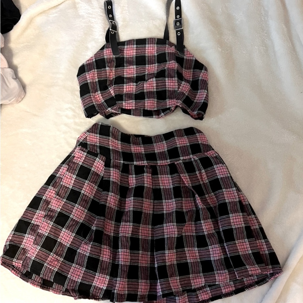 Pink, sparkly 2-piece dress set